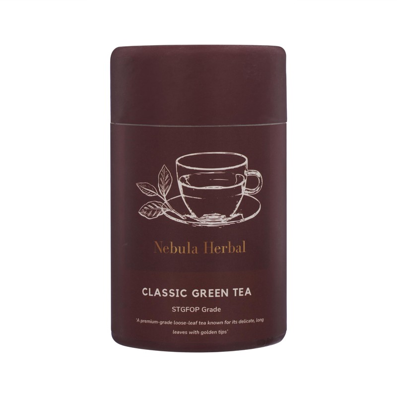 Green Tea eco-friendly Box, 25 tea bags- Luxurious Packaging for