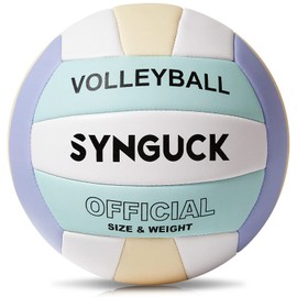 SYNGUCK Volleyball No. 5 Soft Volleyball Soft Volleyball PU Leather Practice High School College General Women's Beach