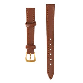 Universal Unisex Watch Strap with Pin Buckle 12mm to 22mm Optional Wide PU Leather Replacement Watch Straps Accessory Brown for Men Women, 12mm