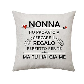 Aconesong Grandma Gifts for Women Pillow Cover Gifts for Grandpa Nanny Birthday Christmas Wedding Grandma Decorative Family Gratitude Funny Gratitude Thank You Mother's Day Gifts (Grandma)