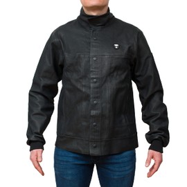 Waylander Welding SURTUR Boarhide Welding Jacket Pig Leather Welding Jacket Black Leather (as1, alpha, l, regular, regular)