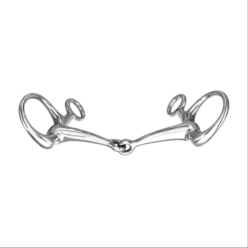 Equine Smile ES0074 Belly Snaffle Bit Simple Broken Stainless Steel