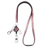 SAVORI Badge Holder with Lanyard, Bling Retractable ID Holder Rhinestone
