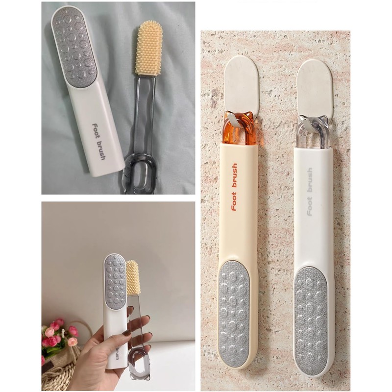 2-in-1 Foot File Callus Remover Set, Stainless Steel Foot Scrubber