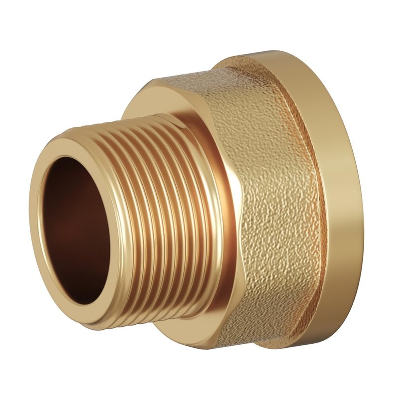 Adapter 3/4" Male x 1 “ Female Threaded Brass Construction