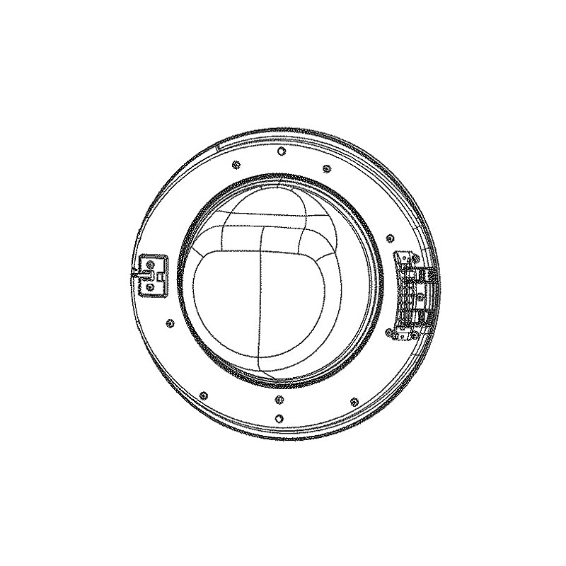 Ge WH46X28348 Washer Door Assembly Genuine Original Equipment Manufacturer (OEM)