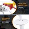sourcing map 60Pcs 3/16"x1/2" Large Flange Head Blind Rivets, Zinc-Plated