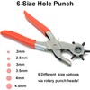 PEAKTREND Hole Punch Heavy Duty Leather Hole Puncher for Belts,