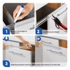Cabinet Protector Edge Guard (Pack of 6), 17.7" Clear PVC