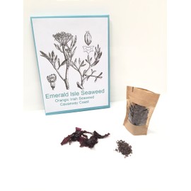Emerald Isle Seaweed Organic Flakes Granules Herbs, Dulse, Salt Replacement, Flavour Enhancer (Dulse Flakes 40g)