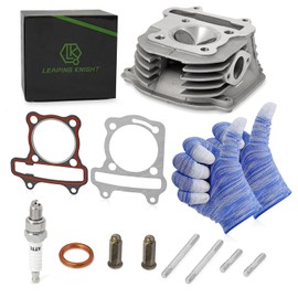 GY6 125cc 150cc to 155cc 58.5mm Cylinder Head with Valves Gasket Kit