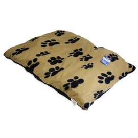 ToolUSA Paw-Printed Soft Dog Bed | 36" x 27" | 100% Polyester | Slip-Resistant | Machine Washable | Comfy & Spacious for All Dog Sizes