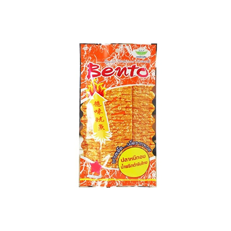 Bento Squid Seafood Snack Thai Original Chili Paste Flavor Very