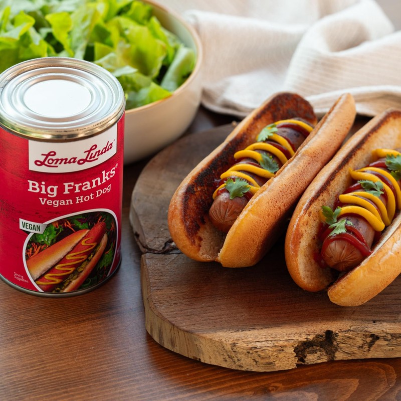 Vegan Meat Hot Dogs Alternative - Loma Linda Big Franks