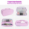 Large Capacity Pencil Case 4 Compartments, Pencil Pouch with Zipper