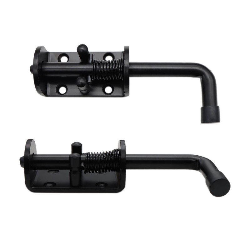2 Packs 6 Inch Spring Loaded Barrel Bolt Latch Pin,