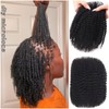 Afro curly Bulk hair:_1b (black)_10 inch