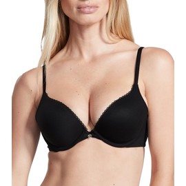 Victoria's Secret Everyday Comfort Push Up Bra, Padded, Plunge Neckline, Bras for Women, Body by Victoria Collection, Black (34B)