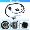 INFINAUTO 81565-0C070 Left Tail Light Socket Wiring Harness for Toyota
