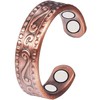 YINOX CPR-0955 Women's Magnetic Copper Ring Men's Antique Adjustable Ring,