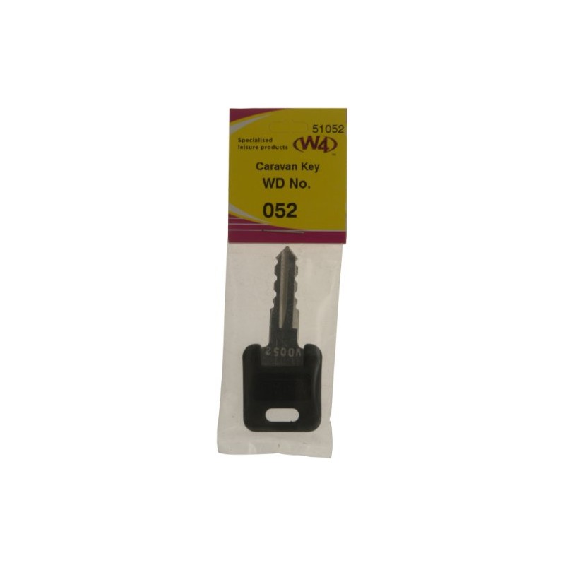 W4 WD Replacement Caravan Key No052 - Black