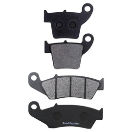 Road Passion Carbon Fiber Front & Rear Brake Pads for HONDA CR125R CR250R 2002-2007 / CRF250R CRF250X 2004-2009 / CRF 450R CRF 450X 2002-2009