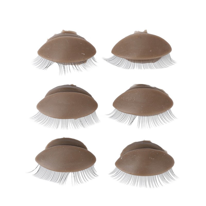 3pcs Eyelash Mannequin Head Lash Extension Training Practice Head with