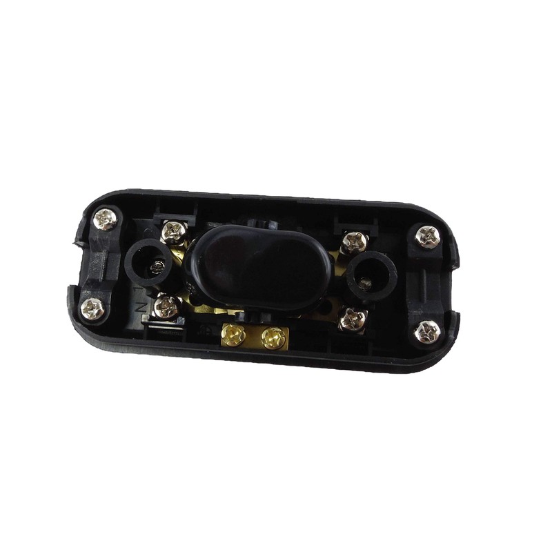 Cord Switch with Strain Reliefs, 3-Pin with Screw Contacts, Screw