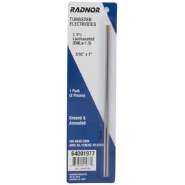 3/32" X 7" Ground Finish 1.5% Lanthanated Tungsten Electrode (2 Per Package)