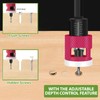 YUENTOEN 6Pcs Countersink Drill Bit Set with Low Friction Depth
