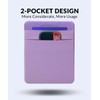 Afterplug 2-Pocket Adhesive Pouch for Laptop, Compatible with External 2.5"