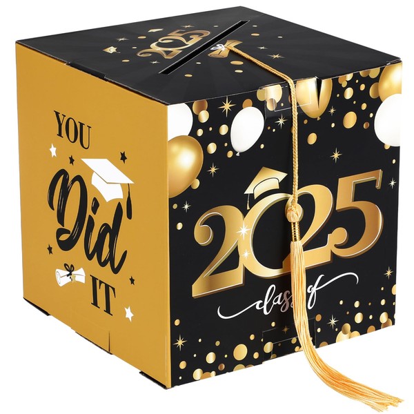 DEARMAMY Graduation Cap Card Box Graduation Season Party Supplies Congrats