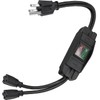 [UL Listed] 2 Way Extension Cord with On/Off LED Switch,
