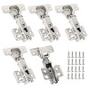5 Pares Bisagra Bidimensional Recta 35mm Cobertura Completa 110 Grados