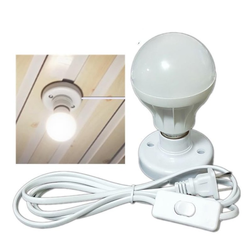 Light Socket with Cord Light Bulb Base E26/ E27 Lamp