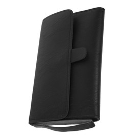 WOONEKY 1Pc Leather Scissor Storage Organizer Portable Barber Tool Case for Hairdressers Durable Travel Bag for Easy Scissor Access and Protection for Men and Women