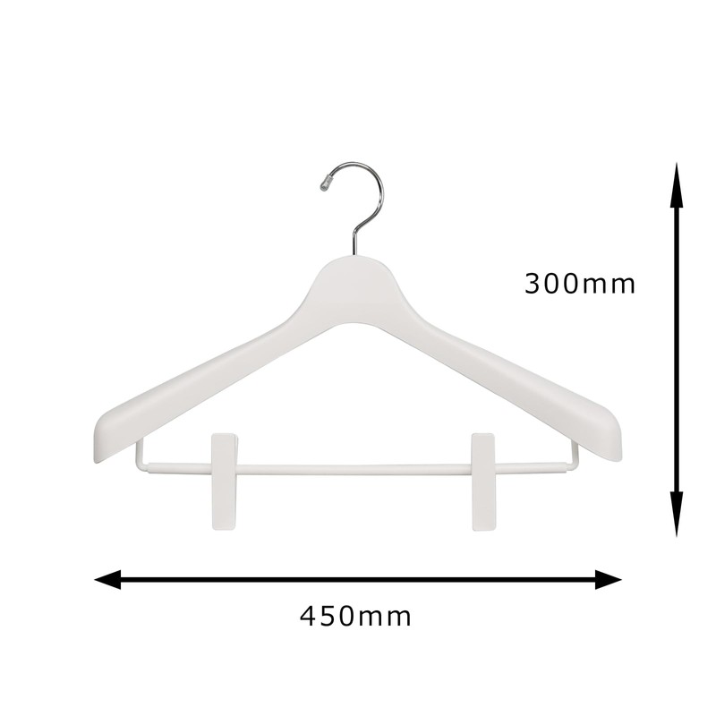 Shinkohanger Mono Closet Suit Hanger Clip 45 with Skirt Clip,