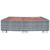 vidaXL Spa Step Poly Rattan Black Deck Patio Hot Tub