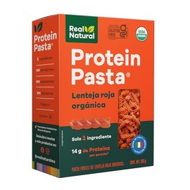 Real Natural, Protein Pasta Lenteja Roja, 250 Gramos