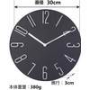 Nbdeal Wall Clock, Silent, Continuous Second Hand, Diameter 11.8 inches