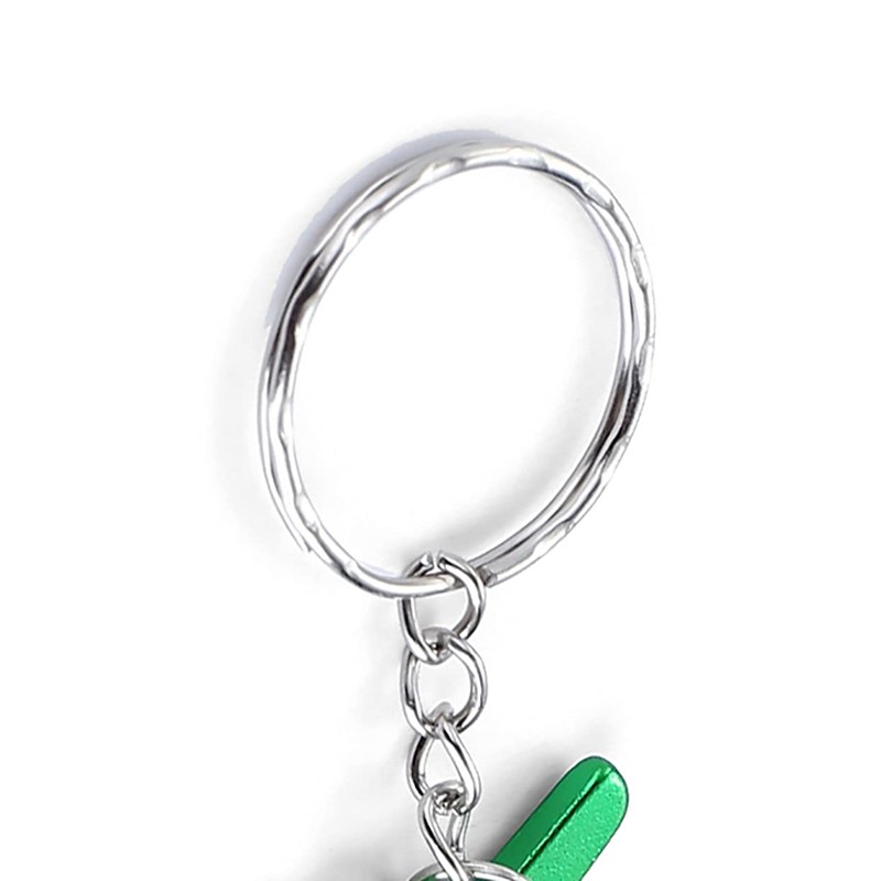 Komonee Fish Bone Green Bottle Opener Key Chain Metal Dead