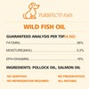 Fish Oil for Dogs, Purrfectpaws Wild Pollock Oil. Omega-3 Supplement