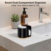 PENGARO Cotton Pad and Swab Holder, Q tip Holder Round