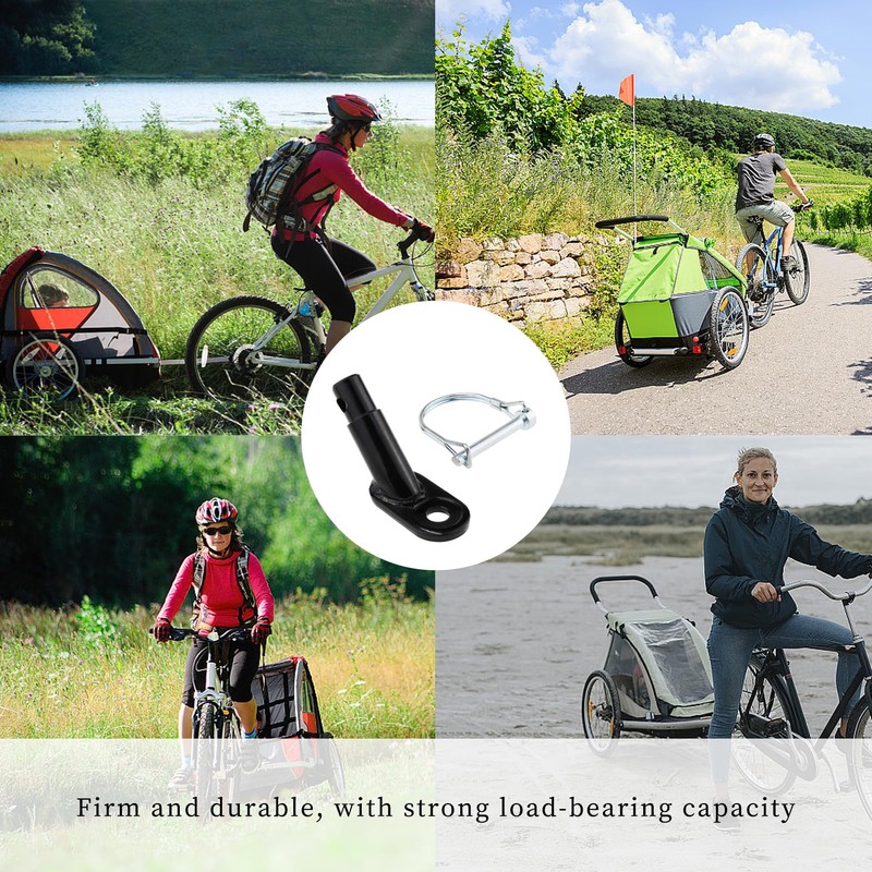 Bicycle Trailer Coupling, Bicycle Towing Hitch with Locking Pin, for