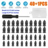 40PCS Car Vacuum Tire Repair Nail Rubber Screw Nails+ Screwdriver