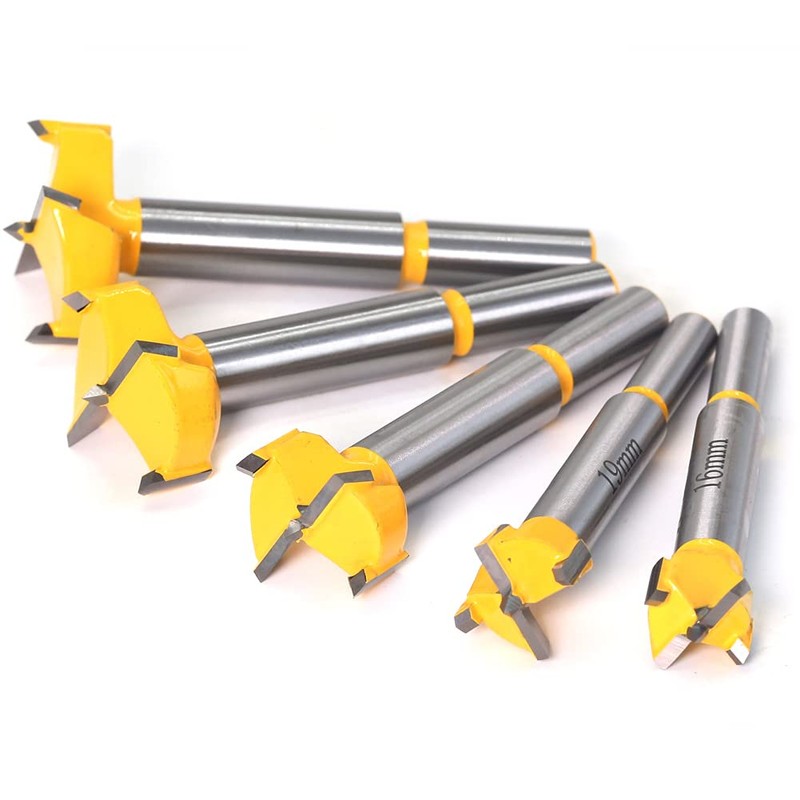 Meccion Carbide Forstner Drill Bit Wood Hole Cutter, Professional Woodworking