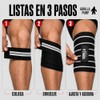 Cintas Rodilleras Gorilla Pump, 180 cm para Powerlifting, Gym y