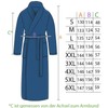 normani Men's Bathrobe Extra Long 100% Cotton Oeko Tex 100