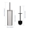 DOWRY Stainless Steel Toilet Bowl Brush and Holder for Bathroom