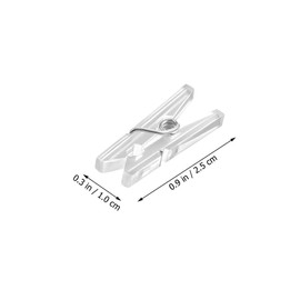 Hohopeti 100pcs Mini Plastic Clips Set for Photos and Clothes Clips for Quilts Towels and Arts Crafts Lightweight and Portable with Skid Design